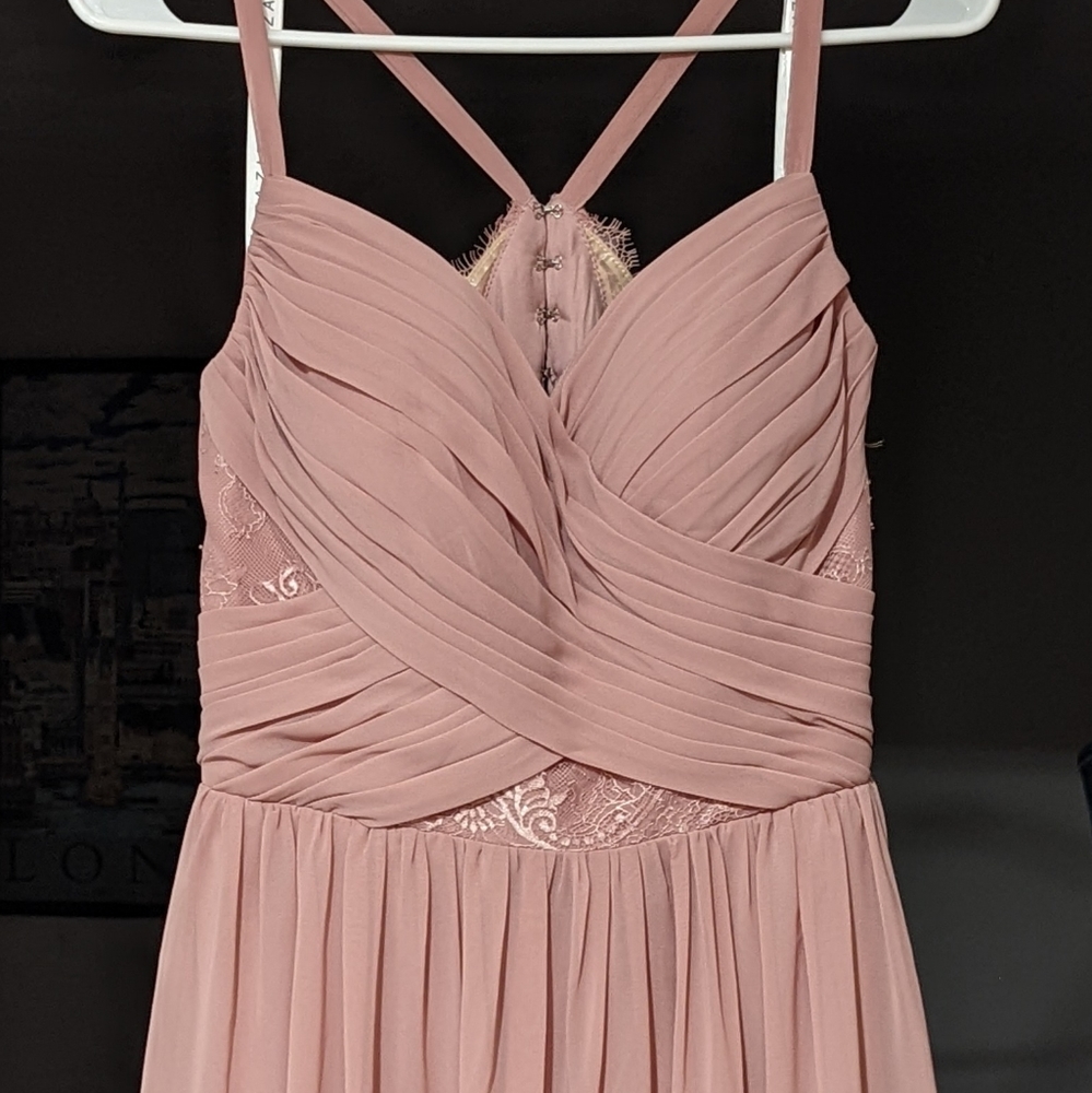 Azazie Leslie Bridesmaid Dress - Dusty Rose (Discontinued Color)